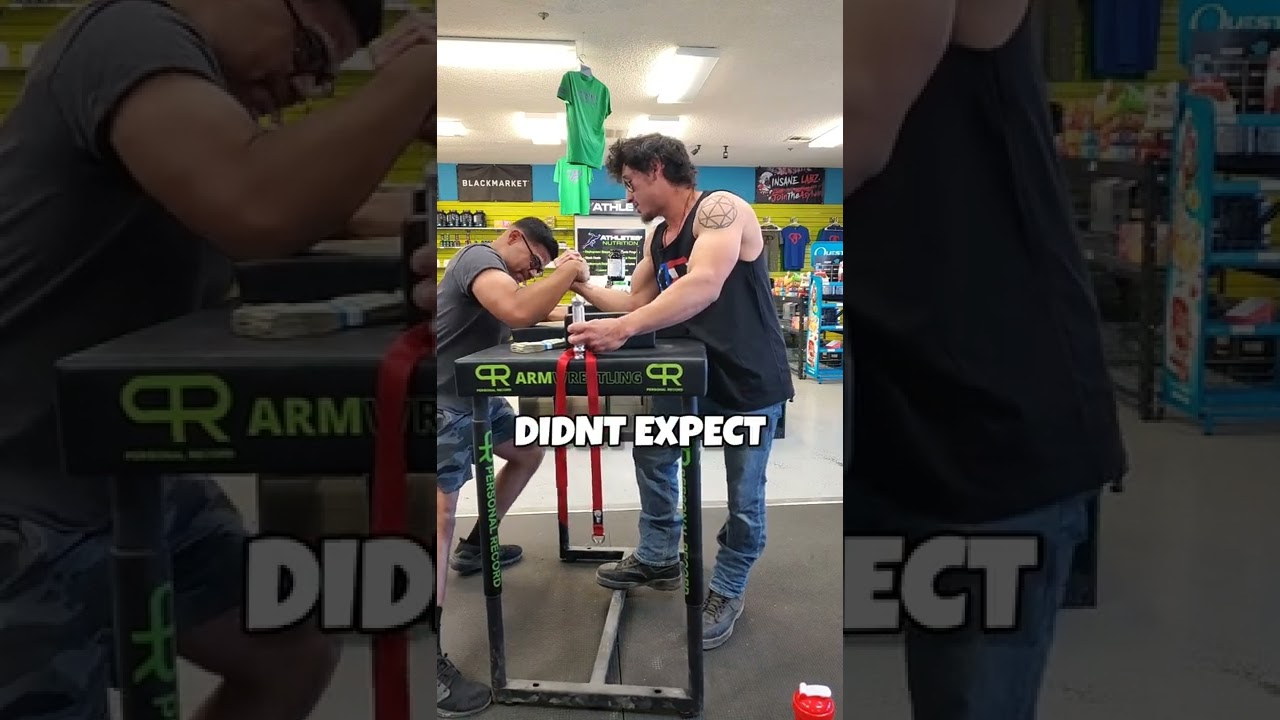 Boxer Makes Biker STRUGGLE Arm Wrestling