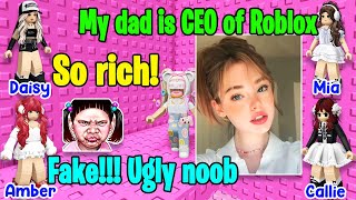 TEXT TO SPEECH  I'm The Roblox CEO's Daughter But Nobody Knows That  Roblox Story