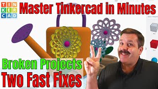 Two Fast Fixes for Tinkercad Freezing or has Moving Objects