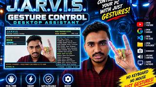 I Built JARVIS Using Python & MediaPipe 🤯 | Control Your PC With Hand Gestures!