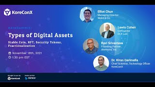 #KoreSummit - Digital Securities: Types of Digital Assets