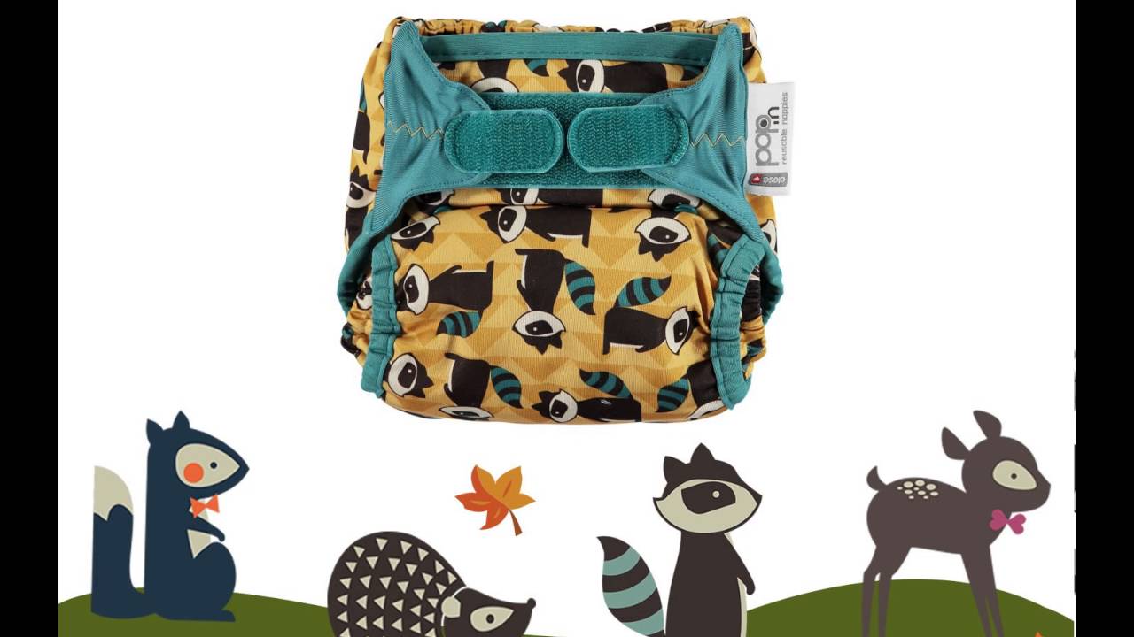 Close Pop-in nappy Woodland Prints
