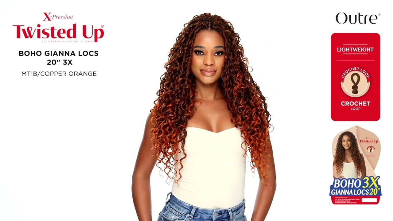 Outre Crochet Braids X-Pression Twisted Up 3X Boho Gianna Locs 20