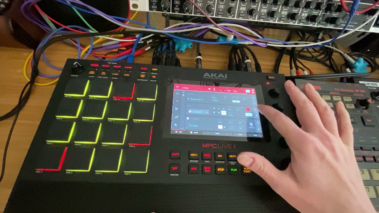 Akai MPC Live mk2/X/One Syncing Clock and Reset over CV to Modular