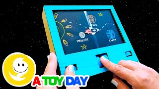 DIY Cardboard Space Shuttle 🚀 Game | No 🔋 Batteries Working Game | Learn 8 Planets Game for kids screenshot 2