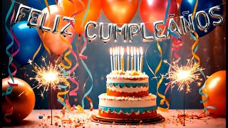 ¡FELIZ CUMPLEAÑOS! 🎂 Música y Fiesta, Fondo Animado 4K | El Mejor Ambiente Festivo, Globos, Pasteles
