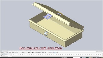Box (mini size) supported with Animation (Solid Edge Tutorial) with caption and audio narration
