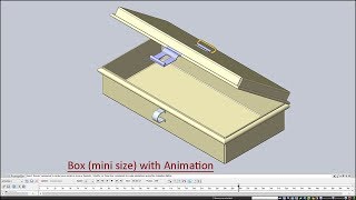 Box (mini size) supported with Animation (Solid Edge Tutorial) with caption and audio narration