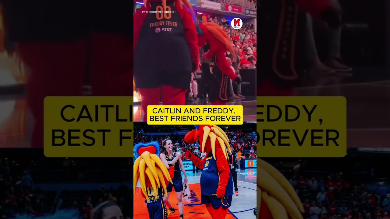 Caitlin has a new best friend 🥹🏀 