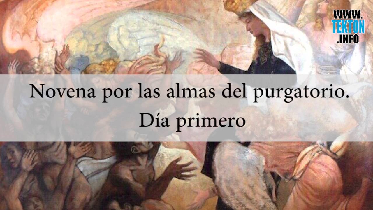 ⁣Novena por las almas del purgatorio. Día primero.