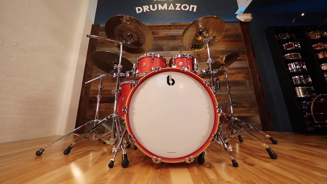 British Drum Company Legend Series Drum Kit Buckingham Scarlett