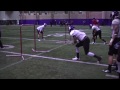 Northwestern Wildcats gate drill: Wide receivers