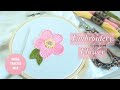 DIY: Easy Flower Embroidery Design | Embroidery Craft | Flower Craft.