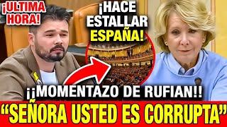 ¡TENSIÓN EN DIRECTO! GABRIEL RUFIÁN DEJA EN RIDÍCULO a AGUIRRE 😱 “CONFUNDE ESPAÑA CON SU PARTIDO”