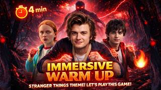 Celebrity STRANGER THINGS IMMERSIVE INTERACTIVE VIRAL WARM UP 🔥 |  INTERACTIVE WORKOUT Wealth