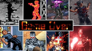 Evolution Of Terminator Games Death Animations & Game Over Screens