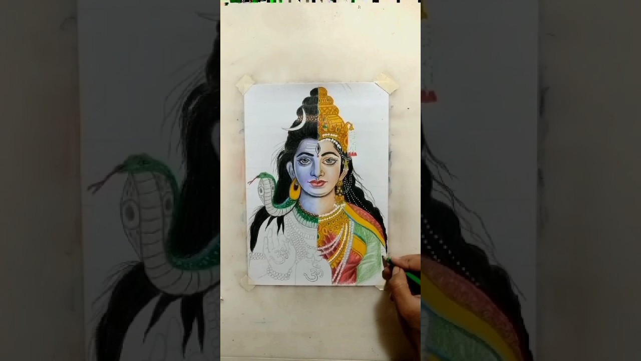 Pencil Sketch Of Lord Shiva Ji - Desi Painters