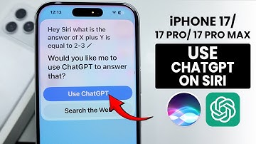 How to Enable and Use ChatGPT on Siri iPhone 17 / 17 Pro Max (Open AI)