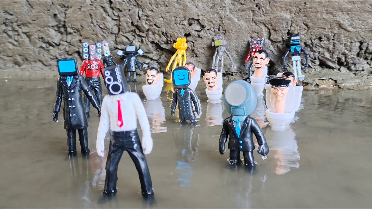 Туалет Skibidi, Titan Speakerman, Человек-паук, Железный человек, Tvman, Супермен, эпизоды Batman