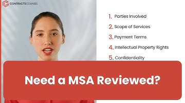 How to Review a Master Services Agreement [Top Terms to Understand]