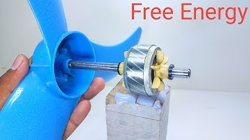 Self Running Free Energy Device From Magnet. How to make free energy fan at home