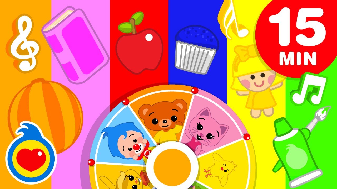 Vamos Escolher o Laranja 🍊🌺🍎🧊🌞🍀 e + Músicas Infantis de Cores (15 Min) | Um Herói do Coração ❤️