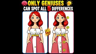 Your 🧠 Can You Find The 5 Hidden Differences In 15 Seconds? #flordilinagregoire #iqtest