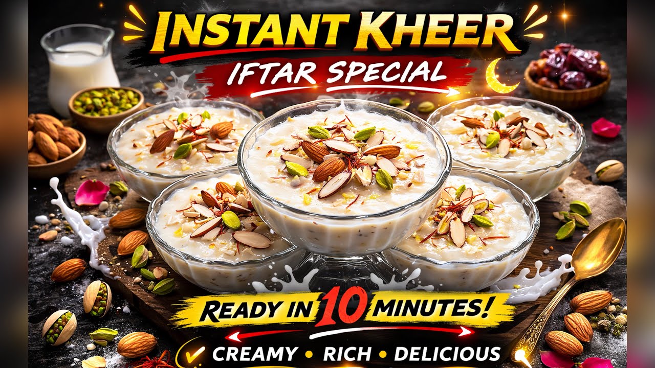 Instant Kheer Recipe | Iftar Special Dessert 🌙