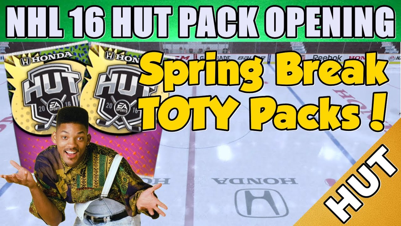 Spring Break Packs Opening! - NHL 16 HUT - Hockey Ultimate Team - TOTY Pack Opening