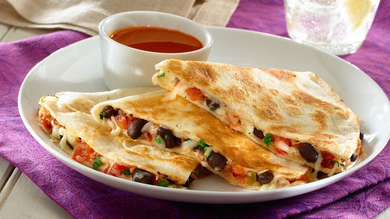Black Bean Quesadillas YouTube