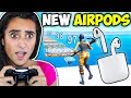 SISTER GETS AIRPODS IF BEATS DEATHRUN!!! - FORTNITE