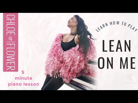 5 Minute Piano Lesson | Learn to Play LEAN ON ME by BILL WITHERS | Easy & Beginner Level!