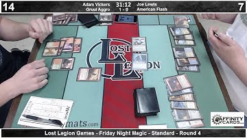 Lost Legion FNM - Round 4 - Gruul Aggro vs. American Control - 8/23/13