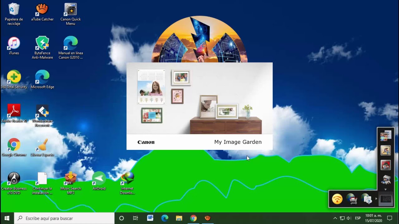 Instalar impresora canon g2111 e 2010 Windows 10 - YouTube