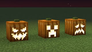 how to make jack o'lanterns in minecraft (no mods)