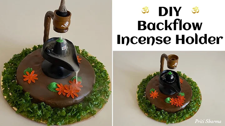 Backflow Incense Burner / LORD SHIVA / How To Make Clay Incense Holder | Priti Sharma