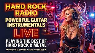 80's HARD ROCK RADIO 🔴 LIVE | Night Drive Guitar Rock, Neon & Heavy Riffs #3