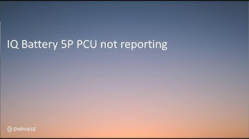 IQ Battery 5P microinverter not reporting