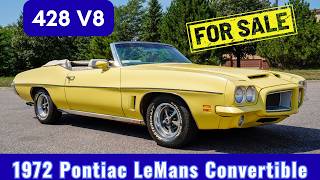1972 Pontiac LeMans Convertible * 428 V8 * FOR SALE *  $34,980  #usa  #pontiac #cool
