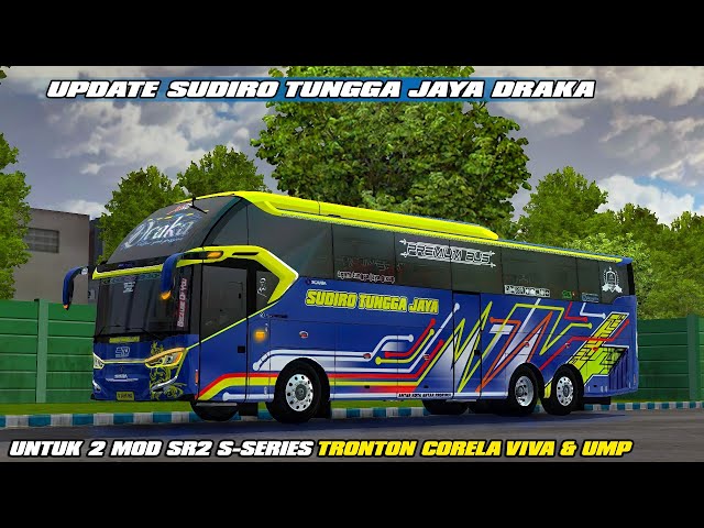 MOD BUSSID TERBARU LIVERY BUSSID V3.7 STJ DRAKA TERBARU UNTUK 2 MOD SR2 TRONTON CORELAV VIVA u0026 UMP class=