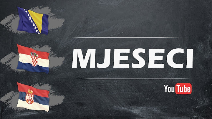 Months of the year in Bosnian, Croatian and Serbian Language