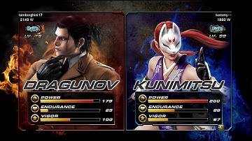 Tekken Revolution Ranked - lamborghini17 (Dragunov) vs kemmy--- (Kunimitsu)