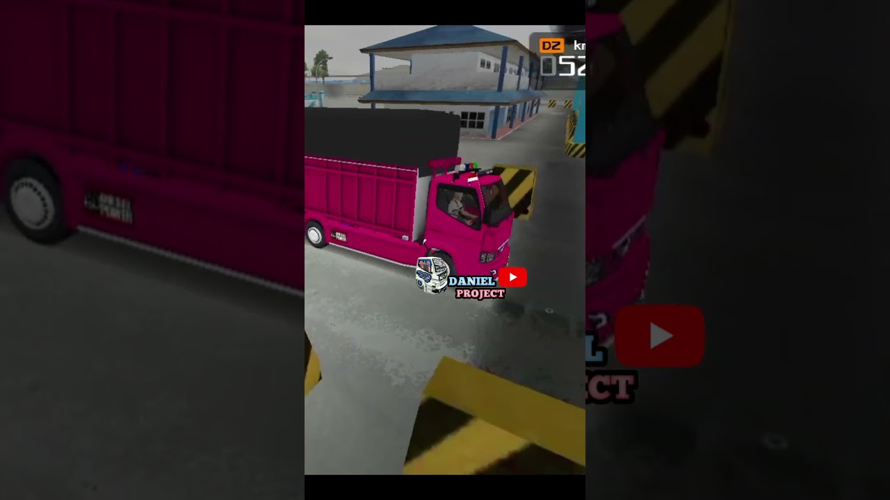 balapan pakai truck canter oleng