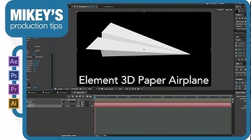 Element 3D paper airplane from scratch