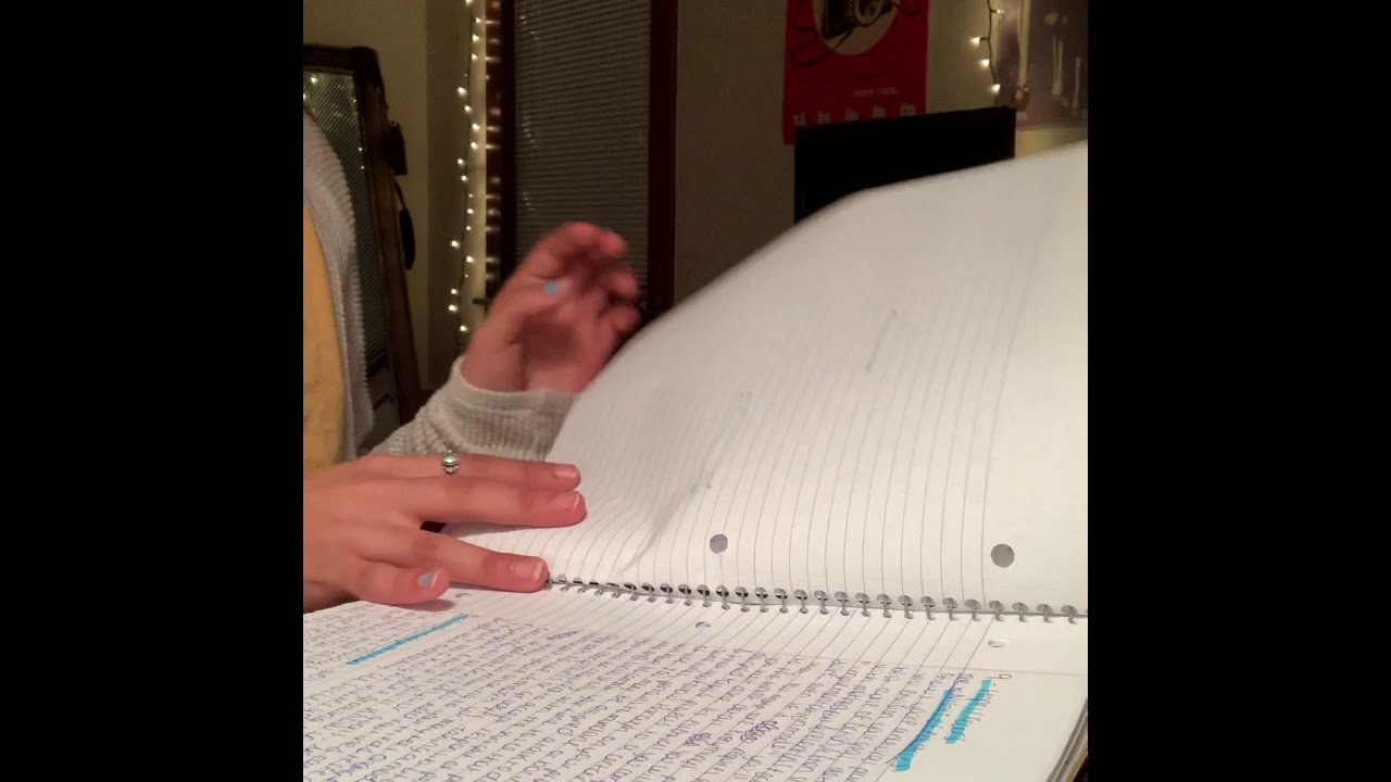 ASMR fast page turning