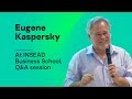 Eugene Kaspersky at INSEAD Business School, Q&A session