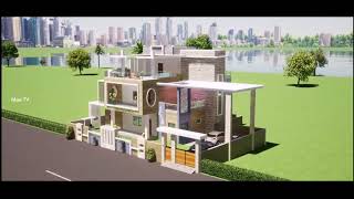 3D Architects and Planners walkthrough for 3BHK interior Flat