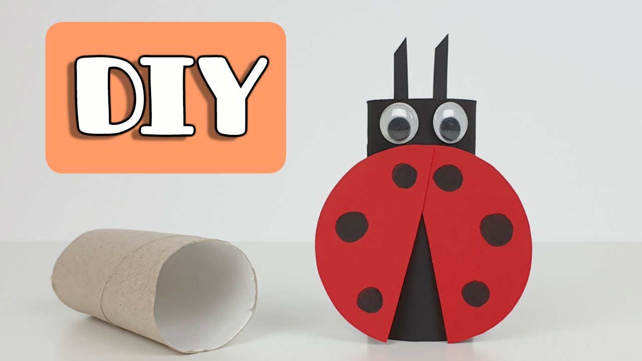MARIQUITA con ROLLOS de PAPEL HIGIÉNICO | DIY ladybug paper roll craft