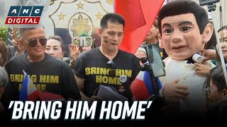 'Bring him home!' Robin Padilla, Mocha Uson, Duterte mascot and supporters gather at SC | ANC