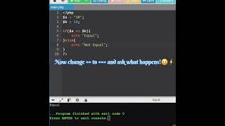 90% of Beginners Fail This Test! ❌🧠#comparison #equal #php #codingcorner #programming #coding